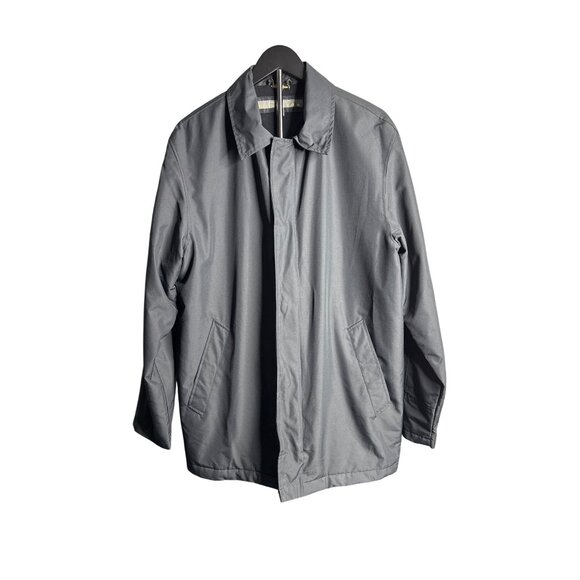 Kenneth Cole Reaction Men's Black Semi-Insulated Relaxed Trench Coat Size M - Picture 1 of 11